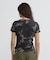 《WEB限定／DAILY／デイリー／WOMAN》RIB CAMO S／S HENLEY NECK T-SHIRT