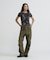 《WEB限定／DAILY／デイリー／WOMAN》RIB CAMO S／S HENLEY NECK T-SHIRT