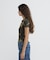 《WEB限定／DAILY／デイリー／WOMAN》RIB CAMO S／S HENLEY NECK T-SHIRT