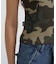 《WEB限定／DAILY／デイリー／WOMAN》RIB CAMO S／S HENLEY NECK T-SHIRT