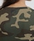 《WEB限定／DAILY／デイリー／WOMAN》RIB CAMO S／S HENLEY NECK T-SHIRT