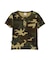 《WEB限定／DAILY／デイリー／WOMAN》RIB CAMO S／S HENLEY NECK T-SHIRT