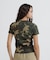 《WEB限定／DAILY／デイリー／WOMAN》 RIB CAMO S／S CREW NECK T-SHIRT