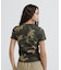 《WEB限定／DAILY／デイリー／WOMAN》 RIB CAMO S／S CREW NECK T-SHIRT