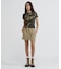 《WEB限定／DAILY／デイリー／WOMAN》 RIB CAMO S／S CREW NECK T-SHIRT