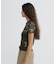 《WEB限定／DAILY／デイリー／WOMAN》 RIB CAMO S／S CREW NECK T-SHIRT