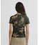 《WEB限定／DAILY／デイリー／WOMAN》 RIB CAMO S／S CREW NECK T-SHIRT
