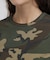 《WEB限定／DAILY／デイリー／WOMAN》 RIB CAMO S／S CREW NECK T-SHIRT