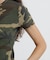 《WEB限定／DAILY／デイリー／WOMAN》 RIB CAMO S／S CREW NECK T-SHIRT