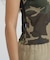 《WEB限定／DAILY／デイリー／WOMAN》 RIB CAMO S／S CREW NECK T-SHIRT