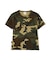 《WEB限定／DAILY／デイリー／WOMAN》 RIB CAMO S／S CREW NECK T-SHIRT