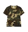 《WEB限定／DAILY／デイリー／WOMAN》 RIB CAMO S／S CREW NECK T-SHIRT
