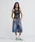《WEB限定／DAILY／デイリー／WOMAN》RIB CAMO TANK TOP