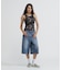 《WEB限定／DAILY／デイリー／WOMAN》RIB CAMO TANK TOP