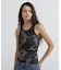 《WEB限定／DAILY／デイリー／WOMAN》RIB CAMO TANK TOP