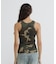 《WEB限定／DAILY／デイリー／WOMAN》RIB CAMO TANK TOP