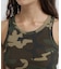 《WEB限定／DAILY／デイリー／WOMAN》RIB CAMO TANK TOP