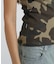《WEB限定／DAILY／デイリー／WOMAN》RIB CAMO TANK TOP