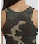 《WEB限定／DAILY／デイリー／WOMAN》RIB CAMO TANK TOP