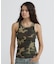 《WEB限定／DAILY／デイリー／WOMAN》RIB CAMO TANK TOP