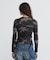 《WEB限定／DAILY／デイリー／WOMAN》RIB CAMO L／S CREW NECK T-SHIRT