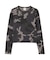 《WEB限定／DAILY／デイリー／WOMAN》RIB CAMO L／S CREW NECK T-SHIRT