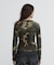 《WEB限定／DAILY／デイリー／WOMAN》RIB CAMO L／S CREW NECK T-SHIRT