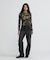 《WEB限定／DAILY／デイリー／WOMAN》RIB CAMO L／S CREW NECK T-SHIRT