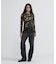 《WEB限定／DAILY／デイリー／WOMAN》RIB CAMO L／S CREW NECK T-SHIRT