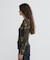 《WEB限定／DAILY／デイリー／WOMAN》RIB CAMO L／S CREW NECK T-SHIRT