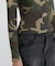 《WEB限定／DAILY／デイリー／WOMAN》RIB CAMO L／S CREW NECK T-SHIRT