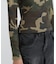 《WEB限定／DAILY／デイリー／WOMAN》RIB CAMO L／S CREW NECK T-SHIRT