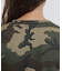 《WEB限定／DAILY／デイリー／WOMAN》RIB CAMO L／S CREW NECK T-SHIRT