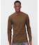 《DAILY／デイリー》L／S THERMAL HENRY NECK T-SHIRT