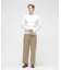 HONEYCOMB WAFFLE L／S HENLEY NECK T-SHIRT