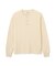 HONEYCOMB WAFFLE L／S HENLEY NECK T-SHIRT