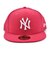 ニューエラ（NEW ERA）帽子 キャップ 5950 MLB ニューヨーク・ヤンキース ブライトローズ×ホワイト 11308561 日よけ