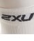 ツー・タイムズ・ユー（2XU）ベクターライトクッション1/4クルー UA5047E-WHT/GRY