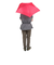 晴雨兼用 折りたたみ傘 無地 830-003 RS 赤 暑さ対策 熱中症対策 ｃ撥水 軽量 UVカット