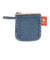 刺繍 デニムミニポーチ フェイス 133731-19