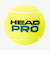 ヘッド（HEAD）硬式用テニスボール HEAD PRO 1缶 4球入り プレッシャーボール 571714 イエロー