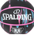 スポルディング（SPALDING）バスケットボール 6号球 マーブル ブラックネオン ラバー 84-409Z 屋外 室外