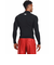 アンダーアーマー（UNDER ARMOUR）着圧 長袖 ヒートギア(夏向け) ロングスリーブ モックシャツ 1369606 001 黒