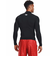 アンダーアーマー（UNDER ARMOUR）着圧 長袖 ヒートギア(夏向け) ロングスリーブ モックシャツ 1369606 001 黒