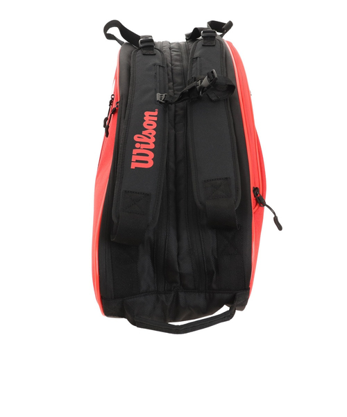 Wilson テニスラケット・バッグ セット Wilson ウイルソン TEAMJ RACKET BAG RED/WHITE チームJ