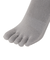 イトイエックス（itoix）靴下 ランニングソックス 5本指 セミロング LIGHT GREY PSO-06-LGR