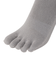 イトイエックス（itoix）靴下 ランニングソックス 5本指 セミロング LIGHT GREY PSO-06-LGR