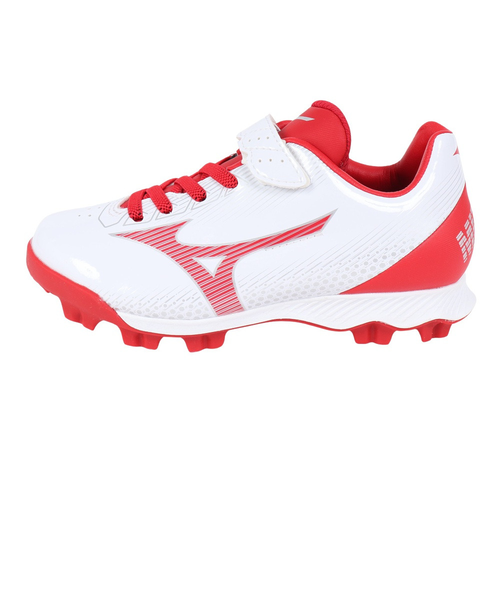 さっしー Mizuno KONAMI スポーツウェア M 白/赤 Mサイズ ミズノ（MIZUNO）野球スパイク ジュニア ポイント ウエーブライトレボ