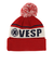ベスプ（VESP）ジュニア 帽子 ニットキャップ VPJB1003RD レッド ニット帽 ポンポン スキー スノーボード 雪遊び