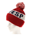 ベスプ（VESP）ジュニア 帽子 ニットキャップ VPJB1003RD レッド ニット帽 ポンポン スキー スノーボード 雪遊び